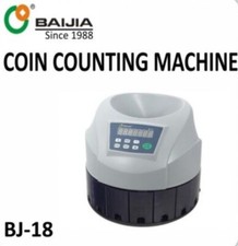 Coin ? Sorter Counter Automatic GREY BJ-18 Organizer Office Accountant Tool?
