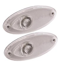 2x Hella Clear White Front