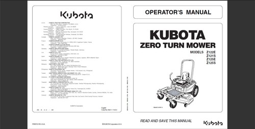 Kubota zero turn mower models - zero,