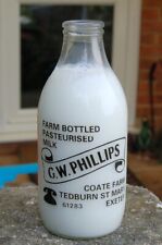milk bottle lovely Phillips ( Exeter ) Tedburn St. Mary dairy