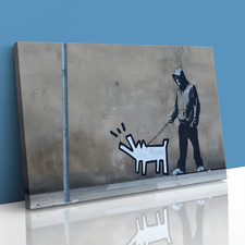Barking Dog Banksy Canvas