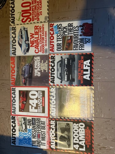 Autocar magazine joblot 1987 - magazine, 9