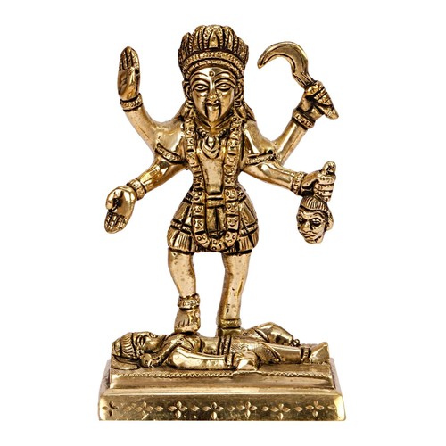 Brass goddess kali mata - brass,