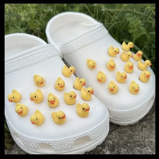 2 Pack Yellow Duck Croc Charm, Gift, Clogs, Fun, Shoes, Accessories, Kids, Adult