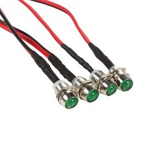 4X 8mm 12V LED Indicator Light