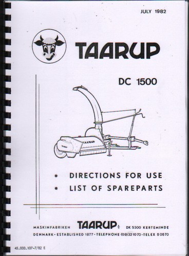 Taarup 1500 double chop - 1500",