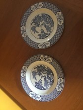 2 x yuan woods ware tea plates