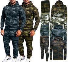 Mens Tracksuit Set Zip Up