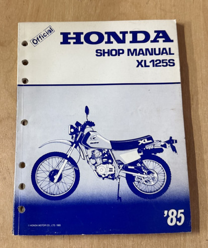 1985 honda xl125s technical - honda,
