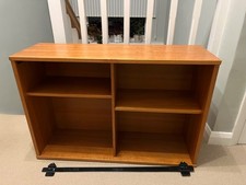 Tapley 33 teak veneer wall mounted bookcase. Used good condition. For collection