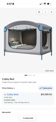 Used special needs cubby bed - needs,