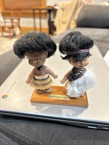 Pair vintage ethnic - vintage, dolls
