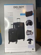 Delsey Paris 2 Piece Softside Spinner Luggage Set New Open Box S6