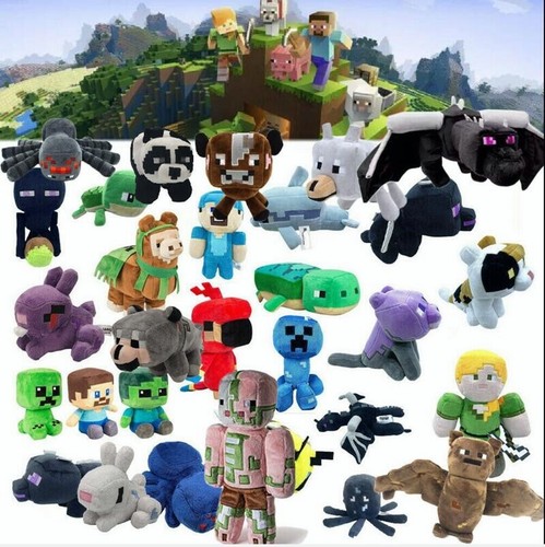 Minecraft plush toys - toys, stuffed