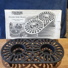 Victor Robert Welch Trivet / Table / Food Heater Warmer Black Cast Iron - Boxed