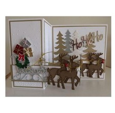 Reindeer Sleigh Metal Cutting