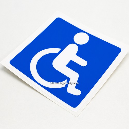Disabled blue badge disability - badge,