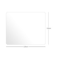 Non Slip Office Desk Chair Mat Computer Hard Floor Protector PVC Plastic Clear