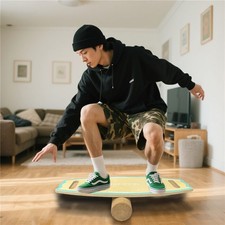Wooden Roller Balance Board