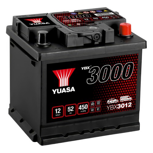 Yuasa car battery - 12v, 52ah