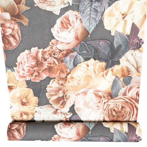 Multi rose floral wallpaper - multi,