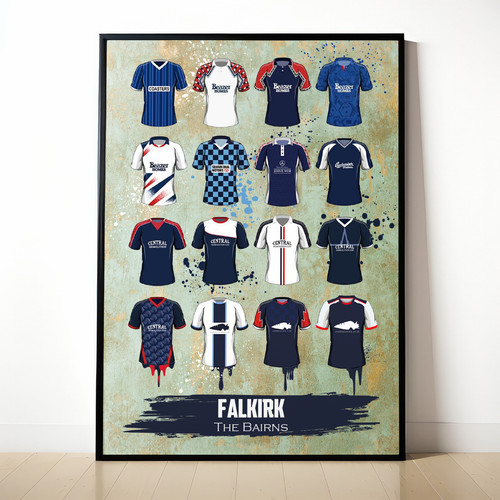 Falkirk painted shirt framed - shirt,