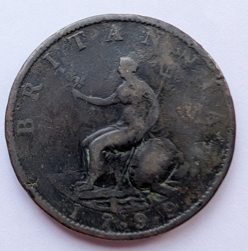 1799 george iii - half, penny