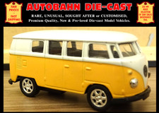 VW TYPE 2, T 1 MICROBUS TRANSPORTER 1/60 SCALE WELLY DIECAST VOLKSWAGEN MINIBUS
