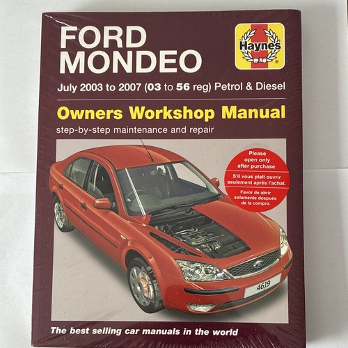 Ford mondeo haynes workshop - ford,