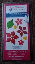 Spellbinders Shapeabilities Layered Poinsettia Cutting Die Set (7 Piece) S5-055