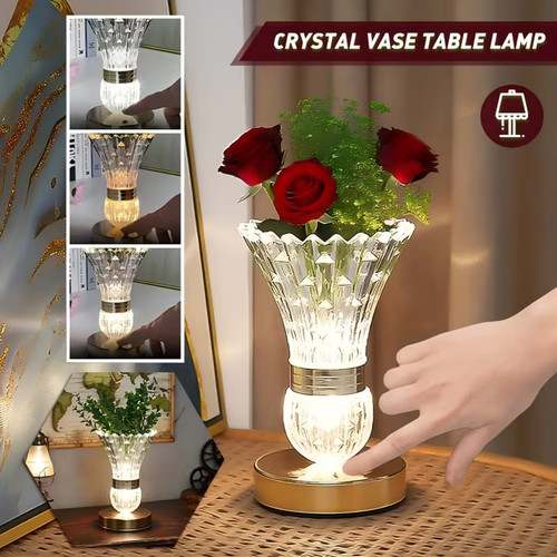 Flower vase crushed diamond - vase,