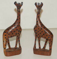 A Pair of Vintage Hand Carved