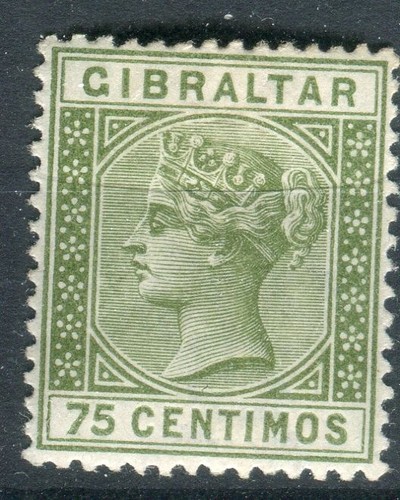 Gibraltar sg29 1889 75c - sg29, 1889-96