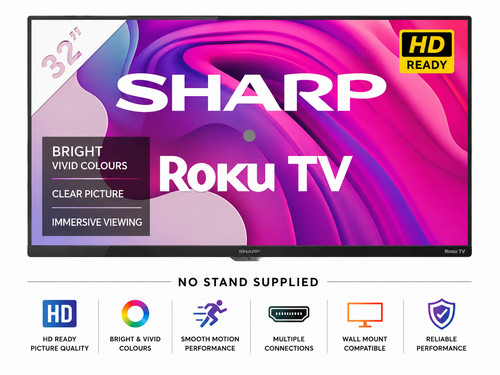 Sharp shp 32fd7k roku - sharp, 32"