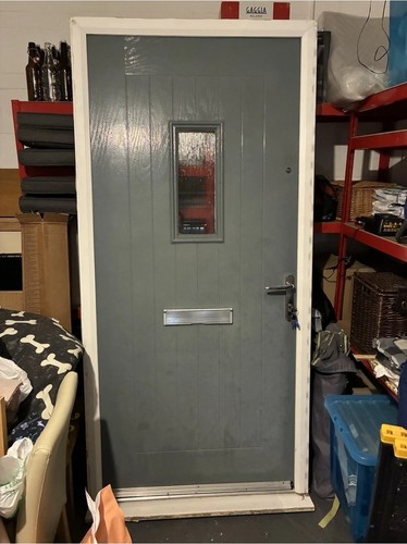 Composite front door blue - composite,