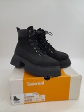 Timberland Women's Sky 6 Inch Lace Up Boots, Black Nubuck, UK 7