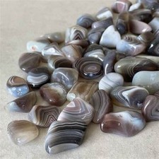  2 x Grey Agate Tumblestones