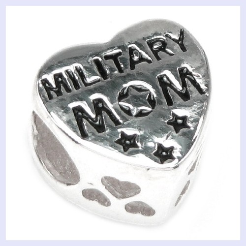 Sterling silver military mom - sterling,