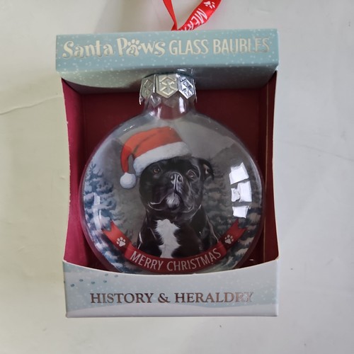 Black staffy christmas - christmas, tree