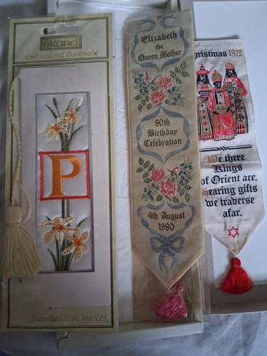 Bookmarks handmade embroidered - bookmarks,