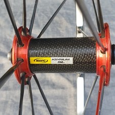 MAVIC KSYRIUM SL 700C RIM BRAKE ROAD BIKE FRONT WHEEL - FOR PARTS ONLY!