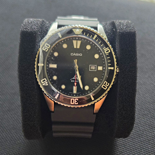 Casio diver watch black - black, dial