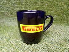 Pirelli Tire Logo Hot Coffee Tea Ceramic Barrel Mug Cup Black Yellow Red