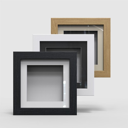 Black white oak - black, 3d