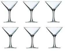 Set Of 6 Luminarc Seattle Martini Glass Clear Cocktail Drinking Glass 225ml 23cl