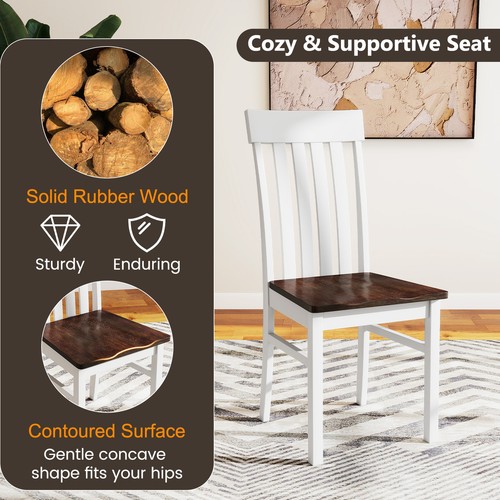 Backrests dining chairs set - chairs,
