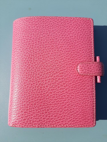 Filofax pink pebbled grained - pink,