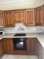 Complete Pine Kitchen Units & Worktops Good used Condition Collection Only