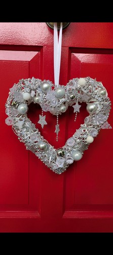 Heart shaped wreath decorated - heart,