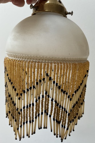 Unusual beaded lamp shade - unusual,
